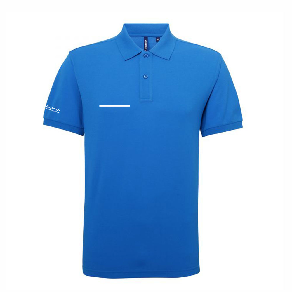 mens athletic performance polo shirt custom embroidered ideal for competition clay shooting